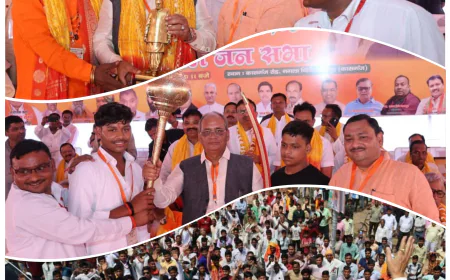 Kasganj news अमांपुर में बाबूजी कल्याण सिंह और वीरांगना अवंतीबाई लोधी की प्रतिमा का अनावरण एवं जनसभा हुई