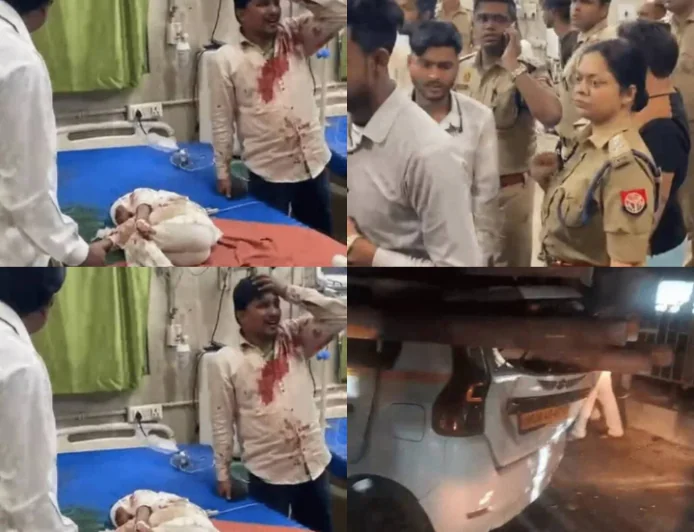 फर्रुखाबाद में दर्दनाक सड़क हादसा: कार के आर-पार हुए ट्रैक्टर-ट्रॉली पर लदे बिजली के पोल, 5 वर्षीय बच्ची की मौत ।