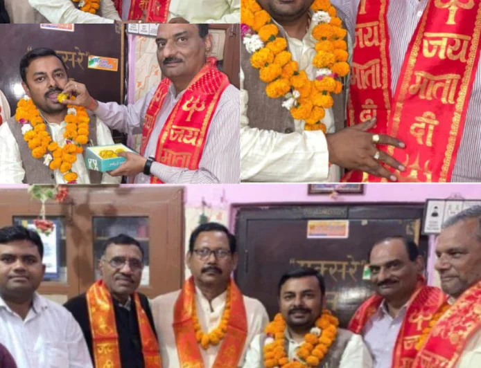 कायमगंज में भाजपा नेताओं का हुआ फूल-मालाओं से भव्य स्वागत