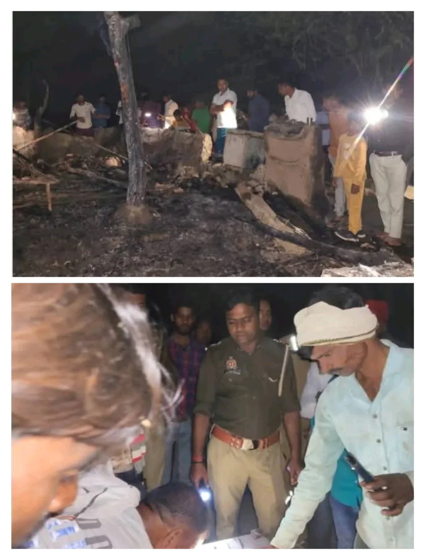 Farrukhabad News : झोपडी में आग लगने से  10 बकरियां जिंदा जलीं