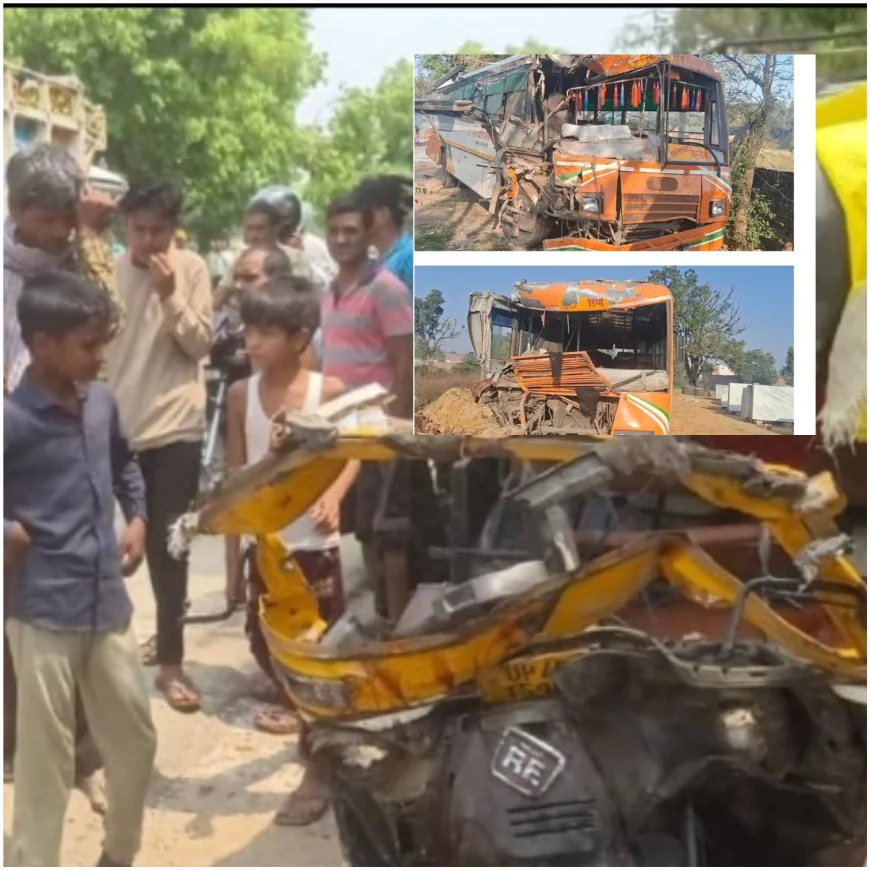 रोडबेज बसों की आमने-सामने  भिड़ंत, तीन घायल — एक की हालत गंभीर