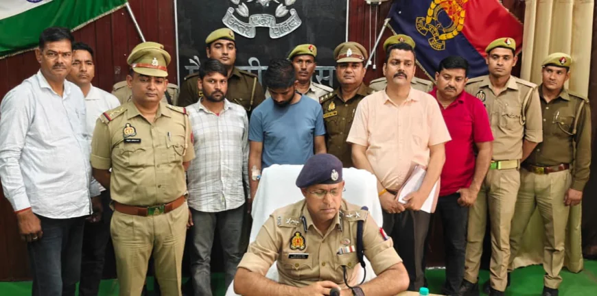 Mainpuri News : अंतर्राज्यीय लुटेरों के गिरोह का भंडाफोड़, मुठभेड़ के बाद दो शातिर  गिरफ्तार