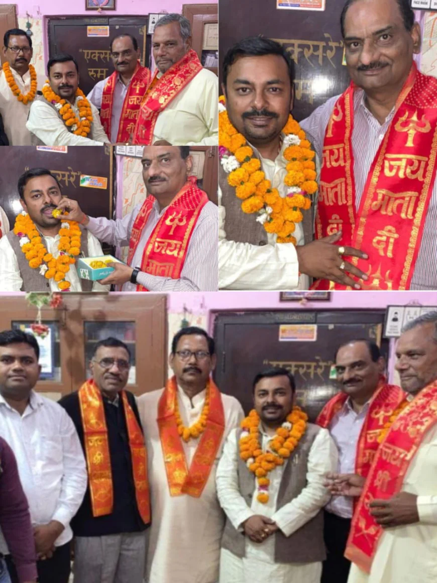 कायमगंज में भाजपा नेताओं का हुआ फूल-मालाओं से भव्य स्वागत