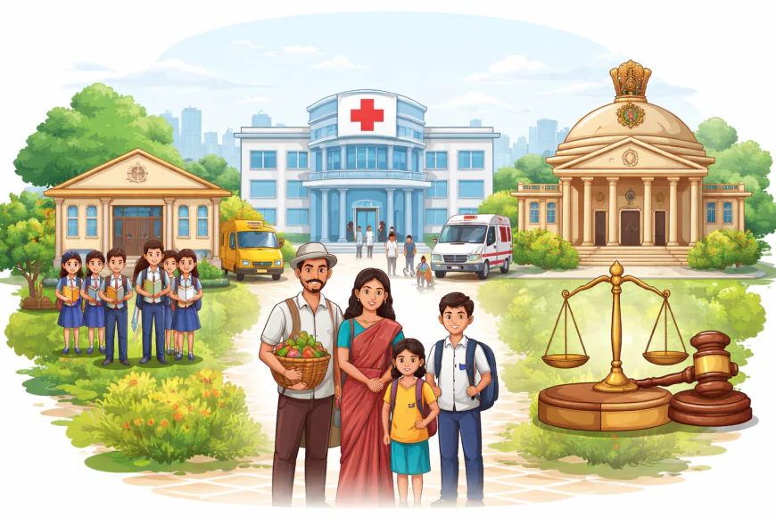 मुफ्त शिक्षा, स्वास्थ्य और न्याय—हक़ या केवल सपना?