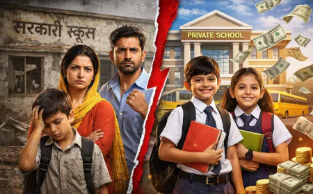 एटा में स्कूल–पब्लिशर गठजोड़ का खेल: 50 पन्नों की किताब 400 में, अभिभावकों की जेब पर डाका