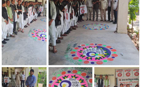मिशन शक्ति के तहत रंगोली व पोस्टर प्रतियोगिता का आयोजन