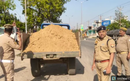 फतेहगढ़ में अवैध खनन के खिलाफ सख्त अभियान, ओवरलोड वाहनों पर कार्रवाई