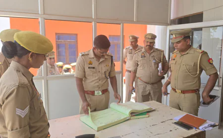 थाने में एसएसपी का औचक निरीक्षण, व्यवस्थाओं को लेकर दिए सख्त निर्देश