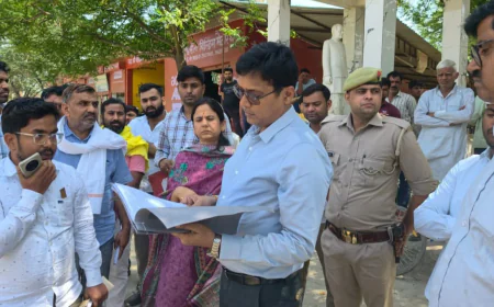 सरकारी भूमि पर अवैध कब्जे और विवादित बैनामों पर जिलाधिकारी सख्त, मौके पर की जांच