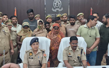 अंतर्राज्यीय ठगी गेंग का पर्दाफास सरगना सहित गिरोह के आठ सदस्य गिरफ्तार