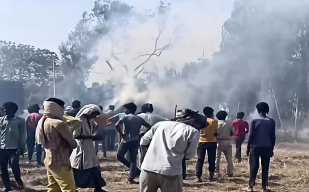 पथरामई गांव में भीषण अग्निकांड, 16 परिवार बेघर