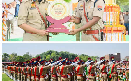 Etah News: रिक्रूट आरक्षियों की भव्य दीक्षांत परेड, डीआईजी ने ली सलामी