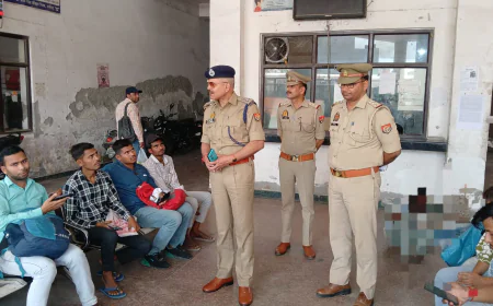 Kasganj news होमगार्ड भर्ती परीक्षा का अन्तिम दिवस सकुशल संपन्न, दोनों पालियों में शांतिपूर्ण आयोजन, एस पी ने किया परीक्षा केंद्रों का निरीक्षण ।