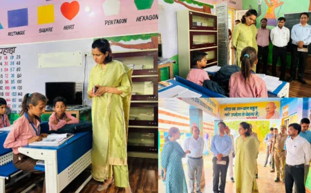 बड़ी खबर: डीएम डॉ. अंकुर लाठर का औचक निरीक्षण, स्कूल में पढ़ाई और मिड-डे मील की हकीकत परखी