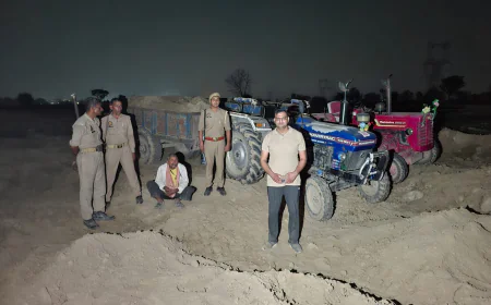 अवैध खनन के विरुद्ध प्रशासन की बड़ी कार्रवाई, 2 ट्रैक्टर-ट्रॉली जब्त — डीएम के निर्देश पर सख्ती जारी