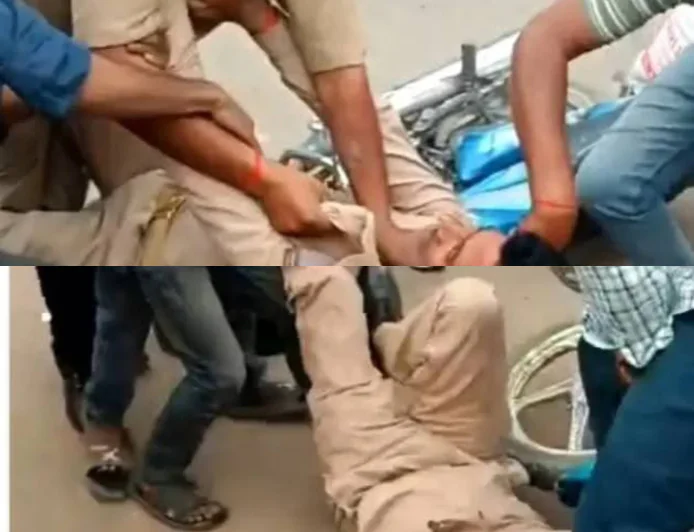 रुपयों के लेनदेन को लेकर ड्यूटी पर भिड़े दो होमगार्ड,  मारपीट का वीडियो वायरल