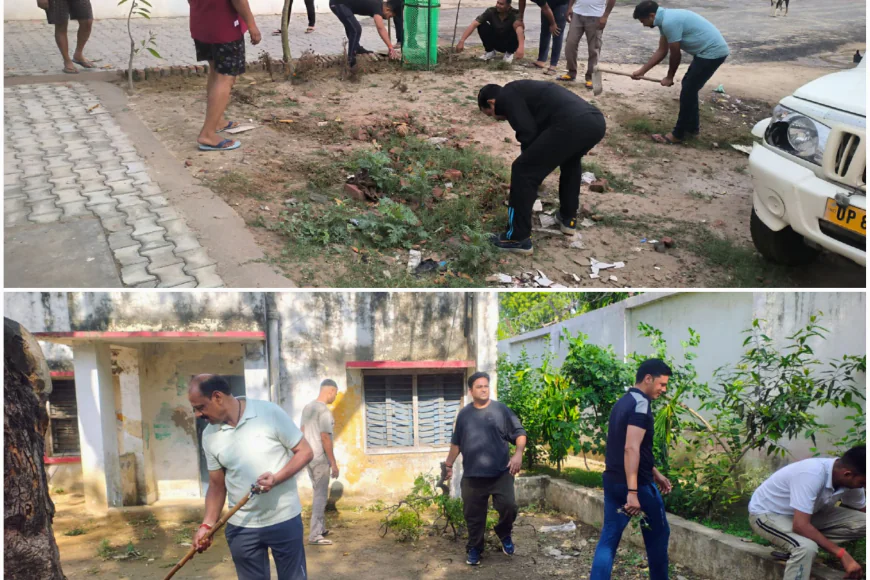 एटा में चला व्यापक स्वच्छता अभियान, कप्तान की पहल से दिखने लगा बदलाव