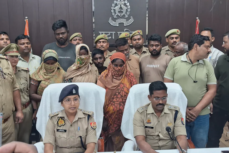 अंतर्राज्यीय ठगी गेंग का पर्दाफास सरगना सहित गिरोह के आठ सदस्य गिरफ्तार