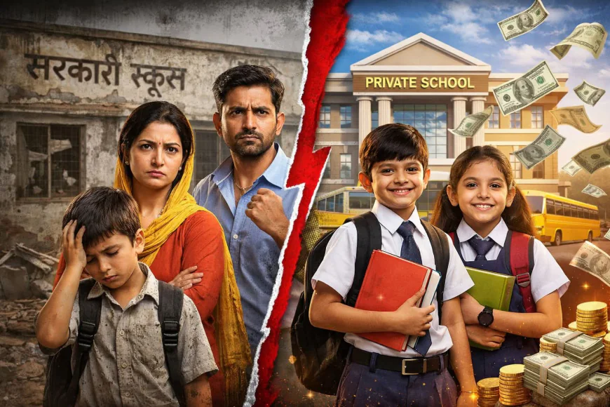 एटा में स्कूल–पब्लिशर गठजोड़ का खेल: 50 पन्नों की किताब 400 में, अभिभावकों की जेब पर डाका