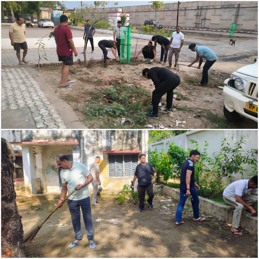 एटा में चला व्यापक स्वच्छता अभियान, कप्तान की पहल से दिखने लगा बदलाव