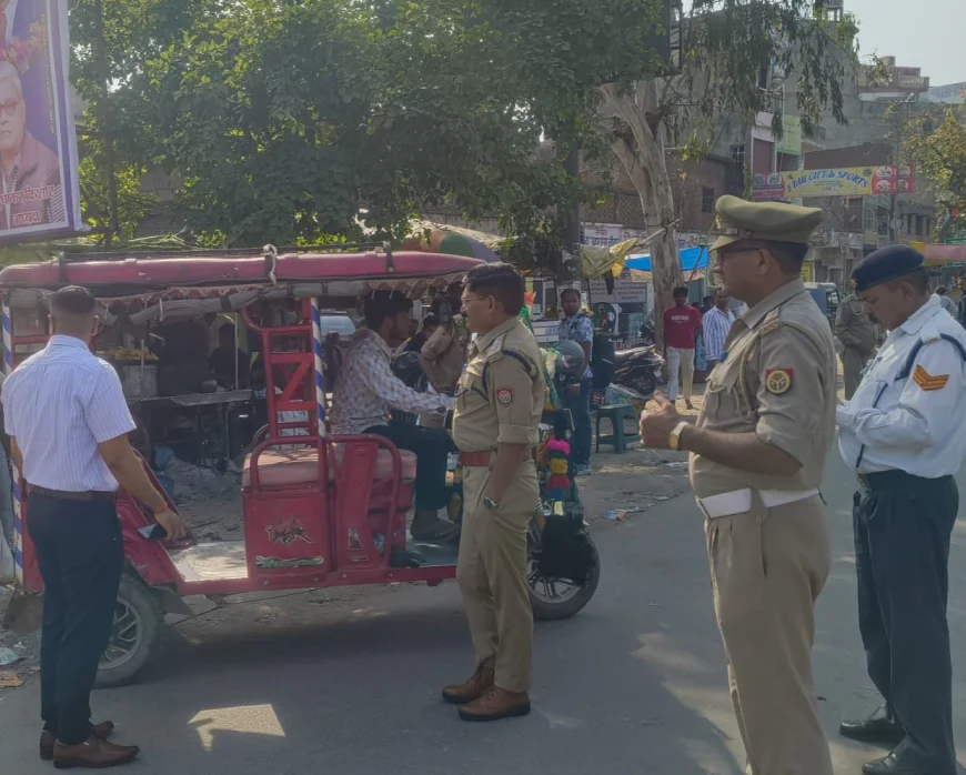 यातायात नियमों पर सख्ती: 70 वाहनों के चालान, जागरूकता अभियान भी जारी