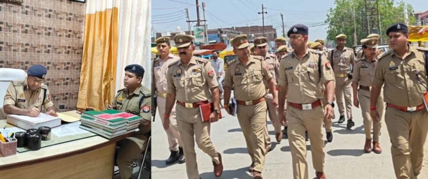 पुलिस अधीक्षक ने किया कुरावली थाने का औचक निरीक्षण, पैदल गश्त कर सुरक्षा व्यवस्था को परखा