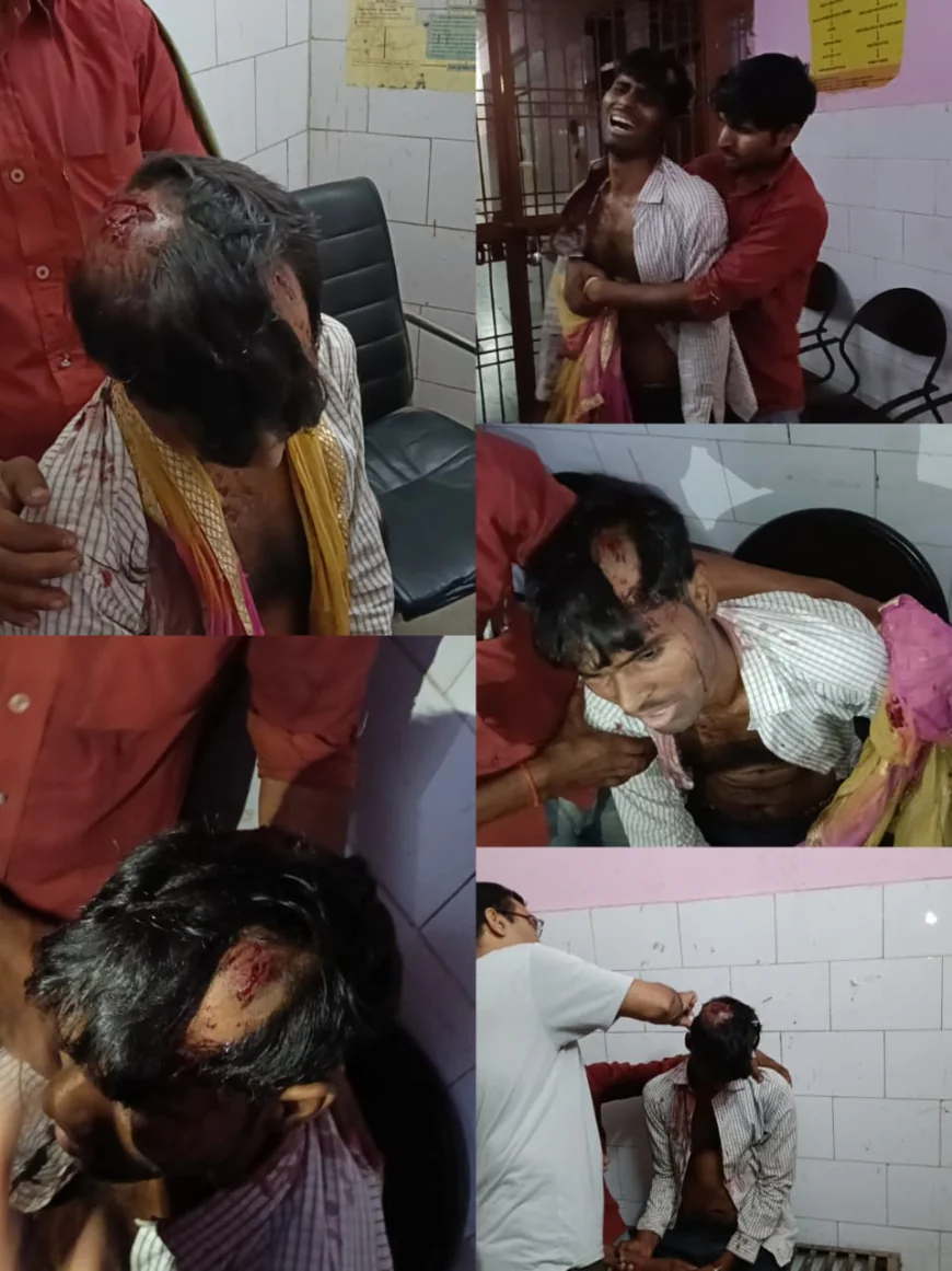 घर के बाहर युवक पर जानलेवा हमला, सिर पर डंडा मारकर किया लहूलुहान