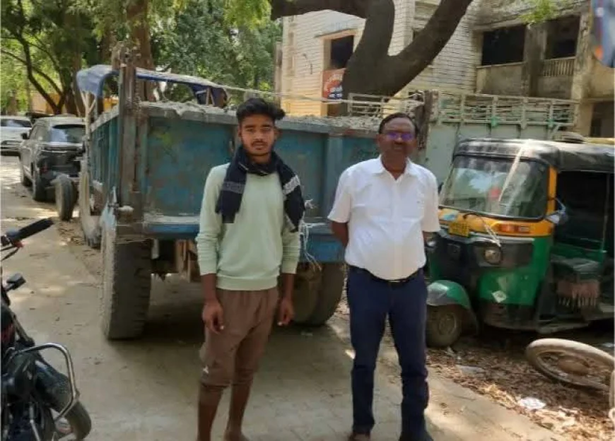 खनन माफियाओं पर बड़ा एक्शन: बालू से लदी दो अवैध ट्रैक्टर-ट्रॉलियां जब्त, डीएम के सख्त निर्देश