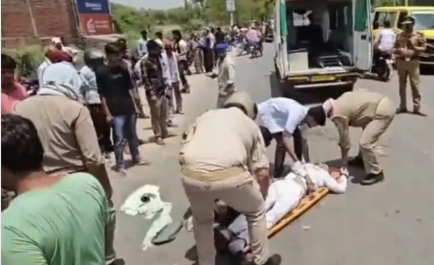 मैनपुरी में सड़क हादसा: कार की टक्कर से बाइक सवार दंपती समेत तीन लोगों की मौत