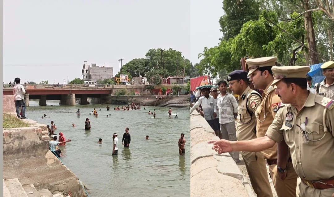 गंगा दशहरा पर मैनपुरी की नहरों और घाटों पर उमड़ा आस्था का सैलाब, सुरक्षा के कड़े इंतजाम