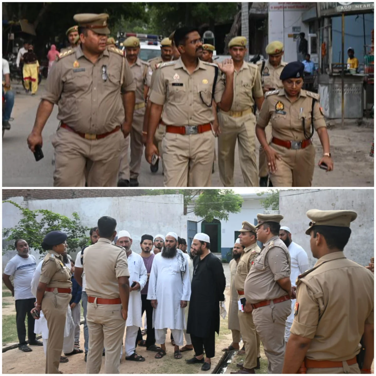 ईद-उल-अजहा को लेकर एसएसपी  का फ्लैग मार्च, शांति व सौहार्द बनाए रखने की अपील