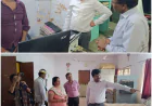 अलीगंज  में डीएम ने किया सहायक निबंधन कार्यालय एवं कस्तूरबा गांधी बालिका विद्यालय का औचक निरीक्षण