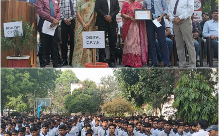 सी.पी. विद्या निकेतन में मेधावी छात्रों का सम्मान, टॉपर्स को किया गया पुरस्कृत