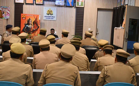 डॉ0 इलामारन जी. द्वारा थाना जैथरा पर अलीगंज सर्किल के समस्त थानों का किया अर्दली रूम, संबंधित को दिए आवश्यक दिशा निर्देश