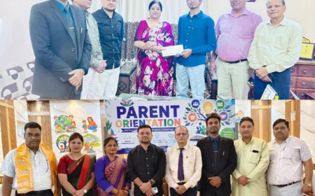 सी.पी. विद्या निकेतन में भव्य पैरेंट्स ओरिएंटेशन प्रोग्राम, IAS अधिकारी सुबूर खान ने छात्रों को दिया सफलता का मंत्र