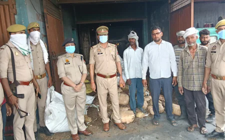 Kasganj news ऑपरेशन दहन" अभियान के तहत जनपद के थाना सहावर पर करीब 78,400,000/- रुपये का गाजा कराया गया विनष्टीकरण ।
