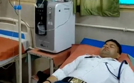 भीषण गर्मी का कहर: ड्यूटी के दौरान ट्रैफिक सिपाही की तबीयत बिगड़ी, लोहिया अस्पताल में भर्ती