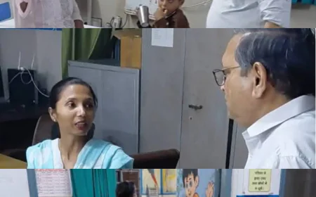 लोहिया अस्पताल में CMO का औचक निरीक्षण, ड्यूटी से गायब मिली स्टाफ नर्स; क्वालिटी मैनेजर का वेतन रोका