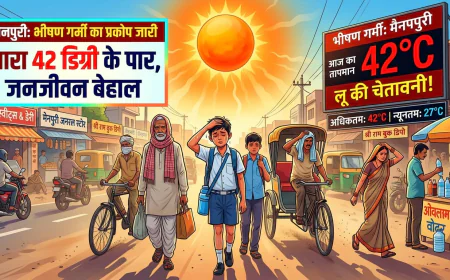 भीषण गर्मी का टॉर्चर: पारा 42 डिग्री के पार, लू की चेतावनी से थमी रफ्तार