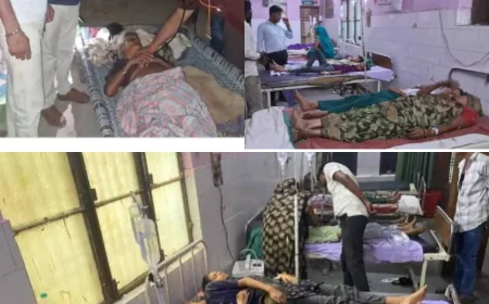 फर्रुखाबाद में  बासी दाल-चावल खाने के बाद एक ही परिवार के 8 लोग बीमार, दो बच्चियों की हालत गंभीर