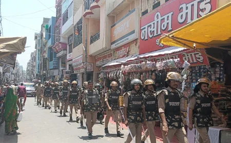 बकरीद से पहले फतेहगढ़ पुलिस अलर्ट मोड में, सड़कों पर उतरे अफसर