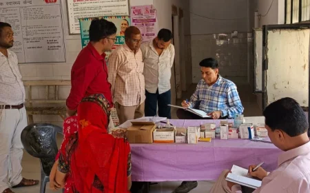 सीएमओ ने किया प्राथमिक स्वास्थ्य केंद्रों का औचक निरीक्षण, दो का वेतन रोका* 