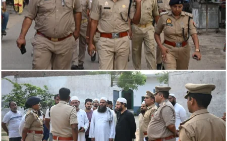 ईद-उल-अजहा को लेकर एसएसपी  का फ्लैग मार्च, शांति व सौहार्द बनाए रखने की अपील