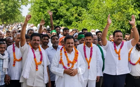 4500 हेक्टेयर भूमि अधिग्रहण के खिलाफ किसानों का बिगुल, बोले — “जान दे देंगे, जमीन नहीं देंगे”