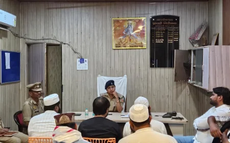 आगामी त्योहारों व ईद-उल-अजहा को लेकर पीस कमेटी की बैठक आयोजित