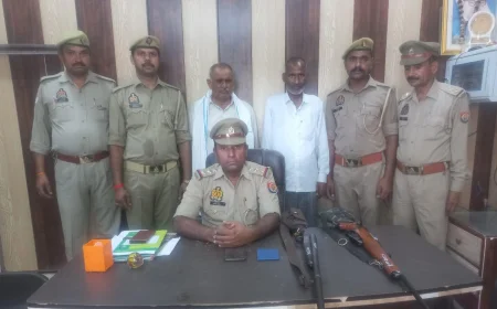 भागवत कथा पंडाल में हर्ष फायरिंग करने वाले दो आरोपी गिरफ्तार