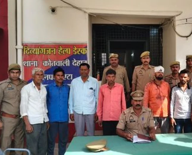 घिलौआ जमीन विवाद में फायरिंग व मारपीट, 8 आरोपी गिरफ्तार