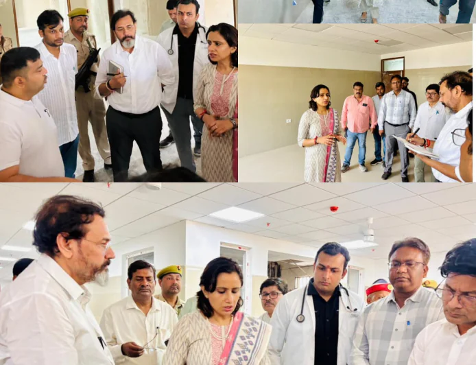 Farrukhabad News : 18 करोड़ का ट्रॉमा सेंटर अधूरा, डीएम का छापा—सुरक्षा इंतजाम नदारद, एजेंसी पर गिरी गाज