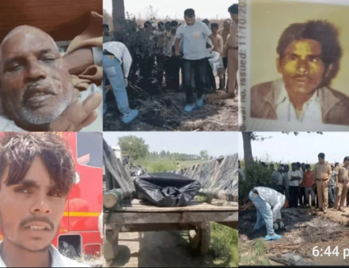 खेत की झोपड़ी में लगाई आग, सो रहे किसान की जलकर मौत