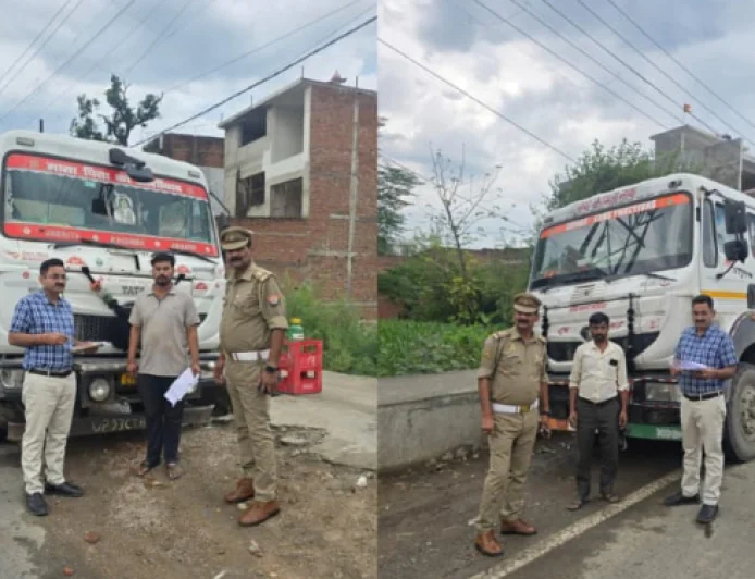 तेज आवाज वाले वाहनों पर सख्त कार्रवाई, 8 ट्रक सीज, ₹2.01 लाख का जुर्माना